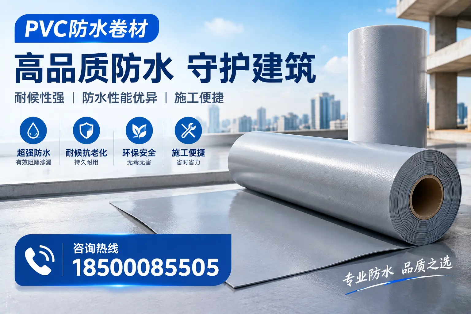 PVC防水卷材的防水效果评测，适合襄阳的科学依据